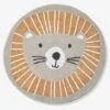 Tapis Rond Lavable Lion Gris / Orange - Vertbaudet -Magasin De Produits Pour Bébés tapis rond lavable lion