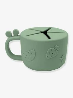 Tasse à Goûter DONE BY DEER Peekaboo Raffi En Silicone Vert - Done By Deer -Magasin De Produits Pour Bébés tasse a gouter done by deer peekaboo raffi en silicone 3