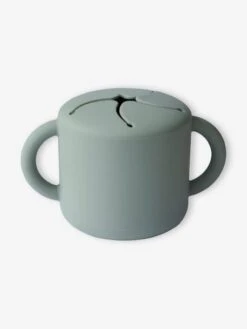 Tasse à Goûter MUSHIE En Silicone Vert - Mushie -Magasin De Produits Pour Bébés tasse a gouter mushie en silicone 3