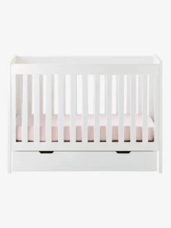 Tiroir De Rangement à Roulettes Pour Lit Bébé Blanc - Vertbaudet -Magasin De Produits Pour Bébés tiroir de rangement a roulettes pour lit bebe 4