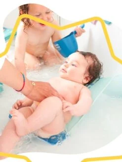 Transat De Bain Ergo Ludique BADABULLE Bleu Blanc - Badabulle 12 Transat De Bain Ergo Ludique BADABULLE Bleu Blanc - Badabulle -Magasin De Produits Pour Bébés transat de bain ergo ludique badabulle 4