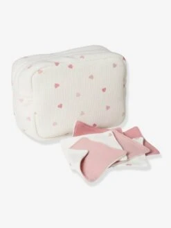 Trousse De Toilette Imprimé Coeurs - Vertbaudet -Magasin De Produits Pour Bébés trousse de toilette 1